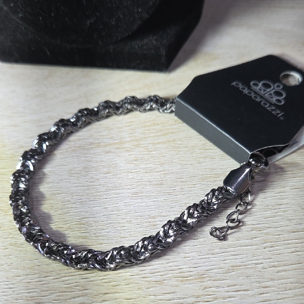 🌹#85 Paparazzi Silver Rope Chain Bracelet Jewelry